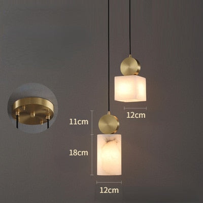 Wabi-Sabi marmor taklampa