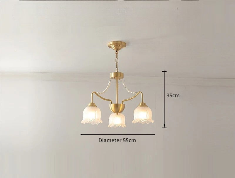 American modern design copper chandelier
