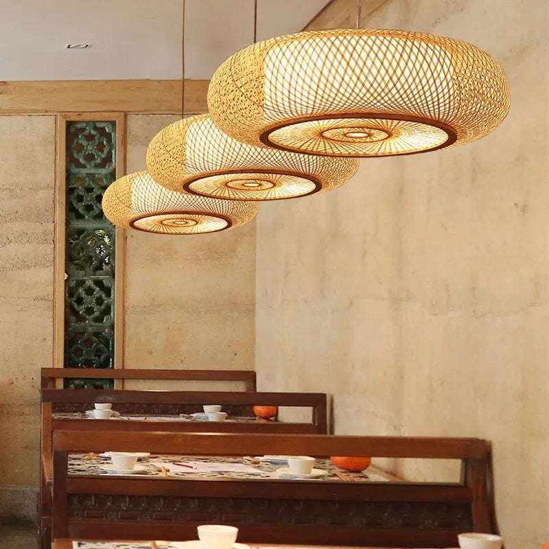Bamboe Plafondlamp