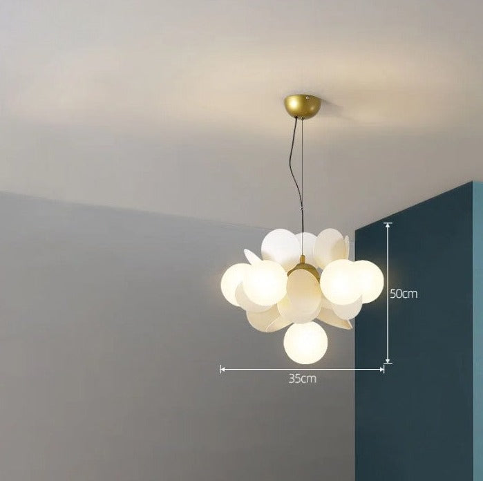 LUXE moderne glazen hanglamp met druivendesign