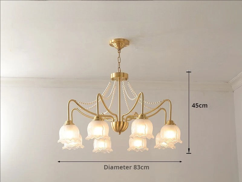 American modern design copper chandelier