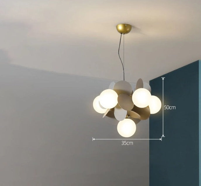 LUXE moderne glazen hanglamp met druivendesign