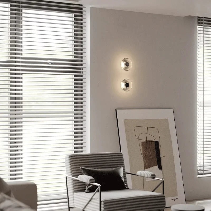 Italian crystal minimalist wall lamp