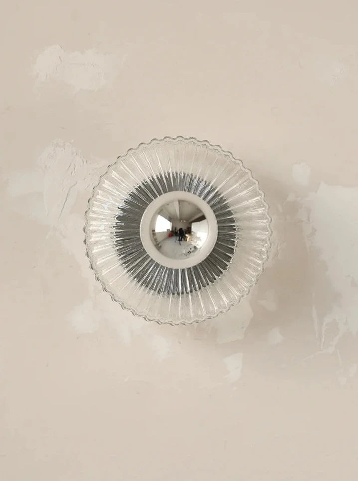 Wandlampe aus Glas im Vintage-Design
