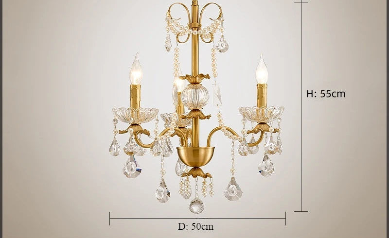 K9 crystal french candle centerpiece