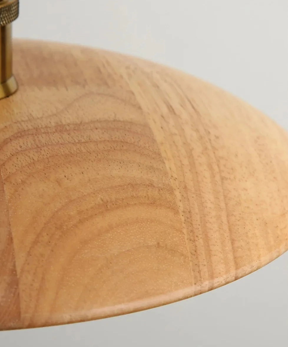 Nordic wood pendant light