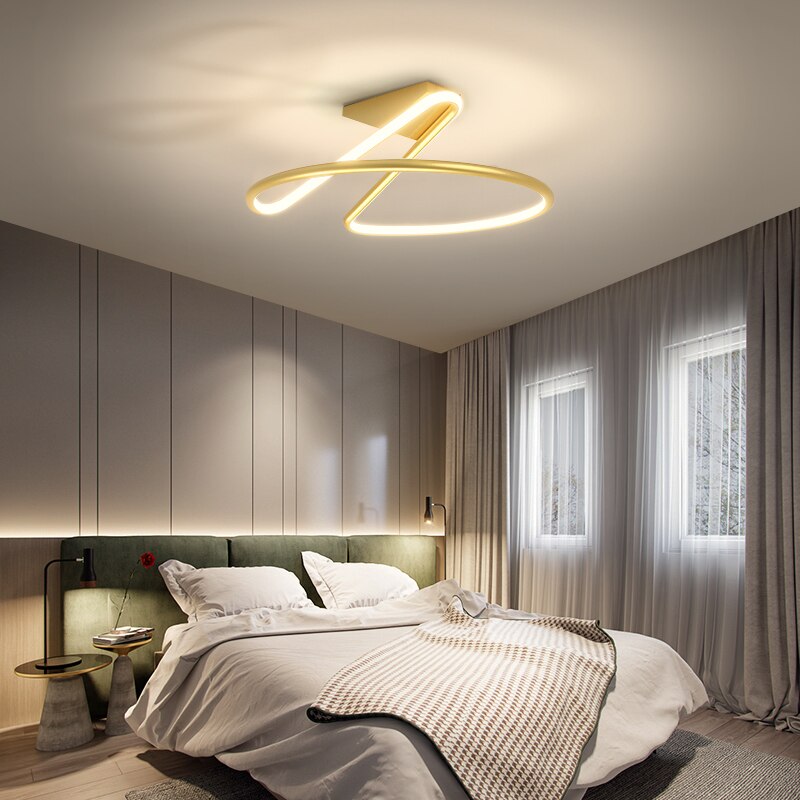 Nordic Minimalist Semi-Oval Ceiling Light