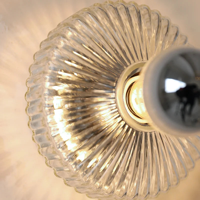 Wandlampe aus Glas im Vintage-Design