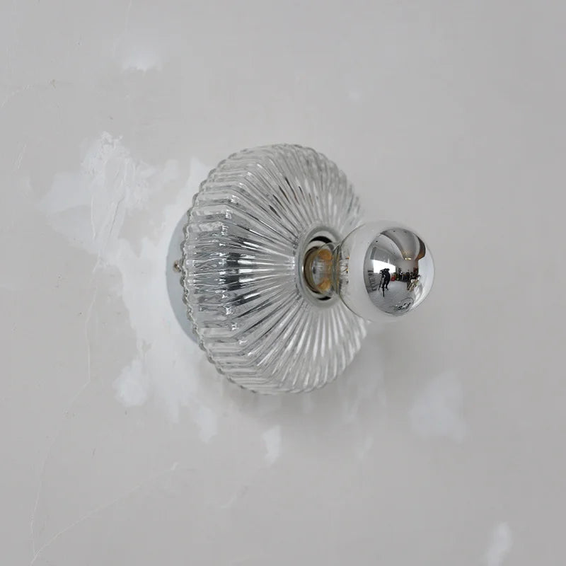 Wandlampe aus Glas im Vintage-Design