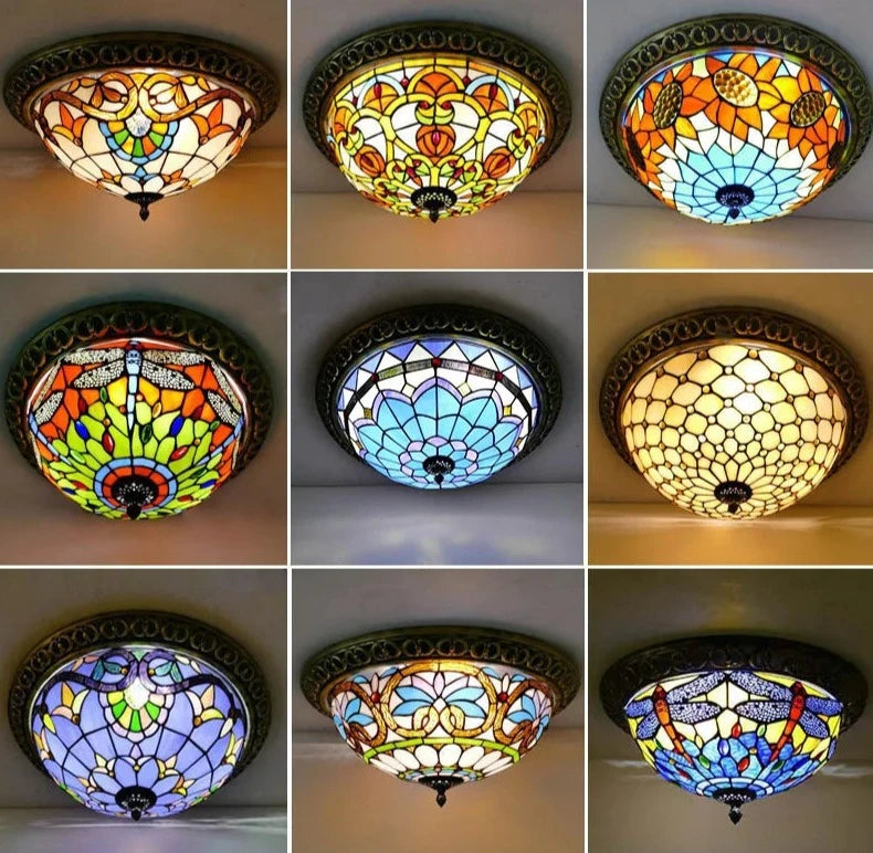 Tiffany vintage plafondlamp
