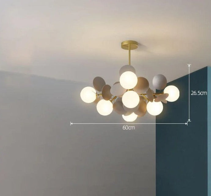 LUXE moderne glazen hanglamp met druivendesign
