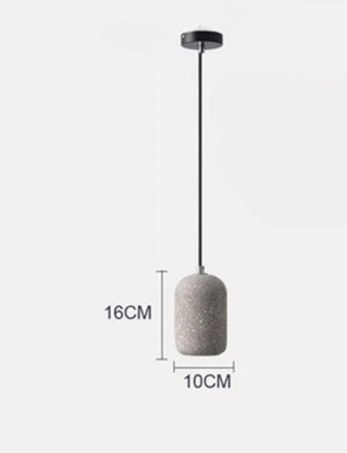 Cement deco pendant light