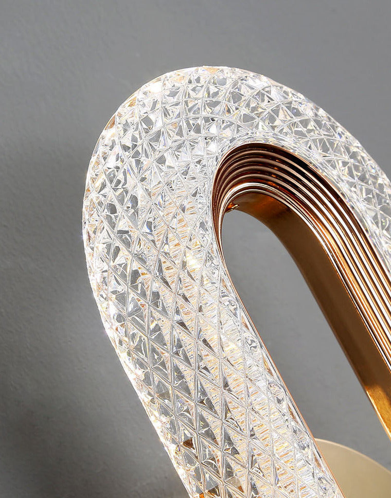 Lampe murale en cristal royal