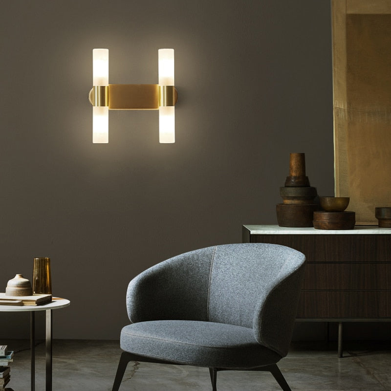 Luxe Goud Led Wandlamp