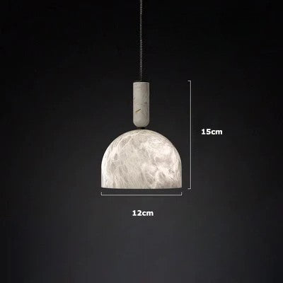 Lámpara colgante LED de mármol natural - Lámpara de techo contemporánea