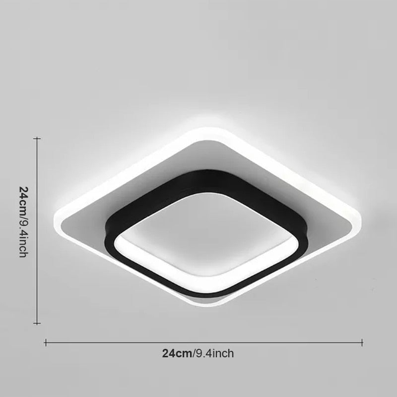 Ronde Vierkante Vorm Plafondlamp