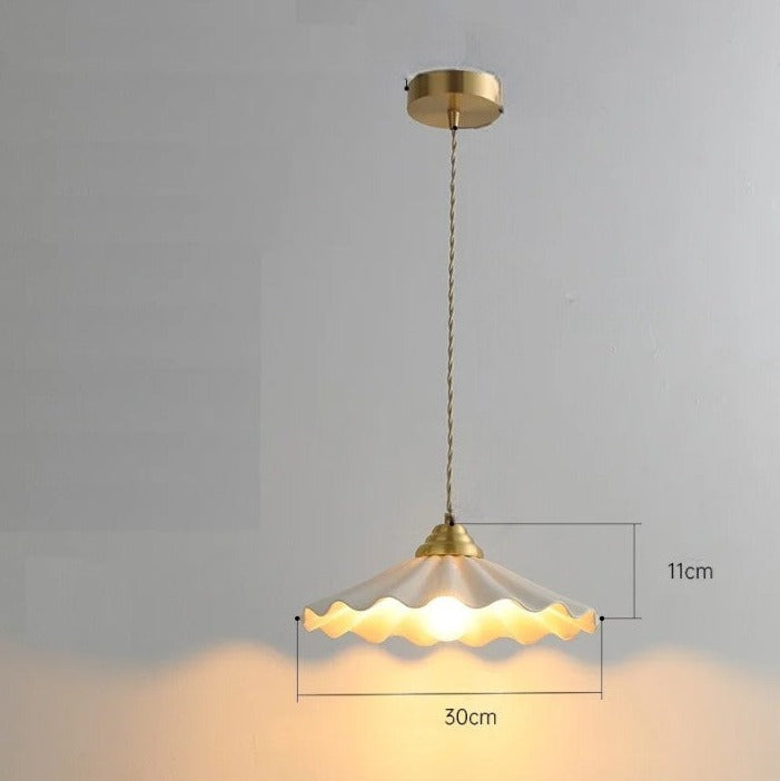 Vintage japan flower pendant light