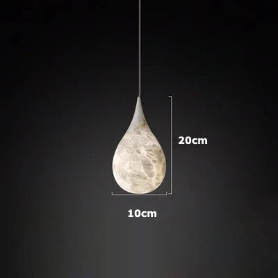 Lámpara colgante LED de mármol natural - Lámpara de techo contemporánea