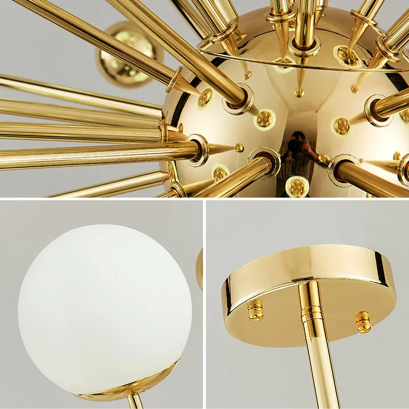 LUJOSO candelabro moderno iluminación de isla de cocina