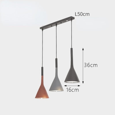 Wabi-Sabi Triangel Pendellampa