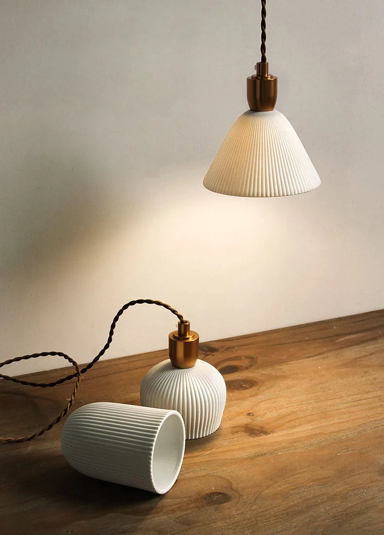 Dining ceramic pendant light
