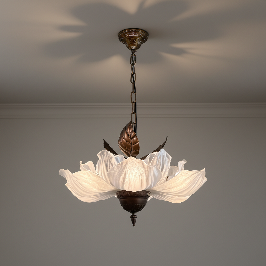 Wabi sabi fabric bedroom pendant