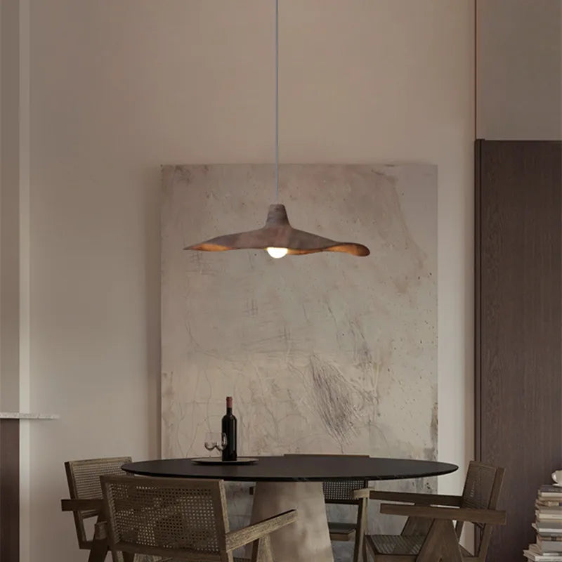 Wabi-sabi rustic pendant light