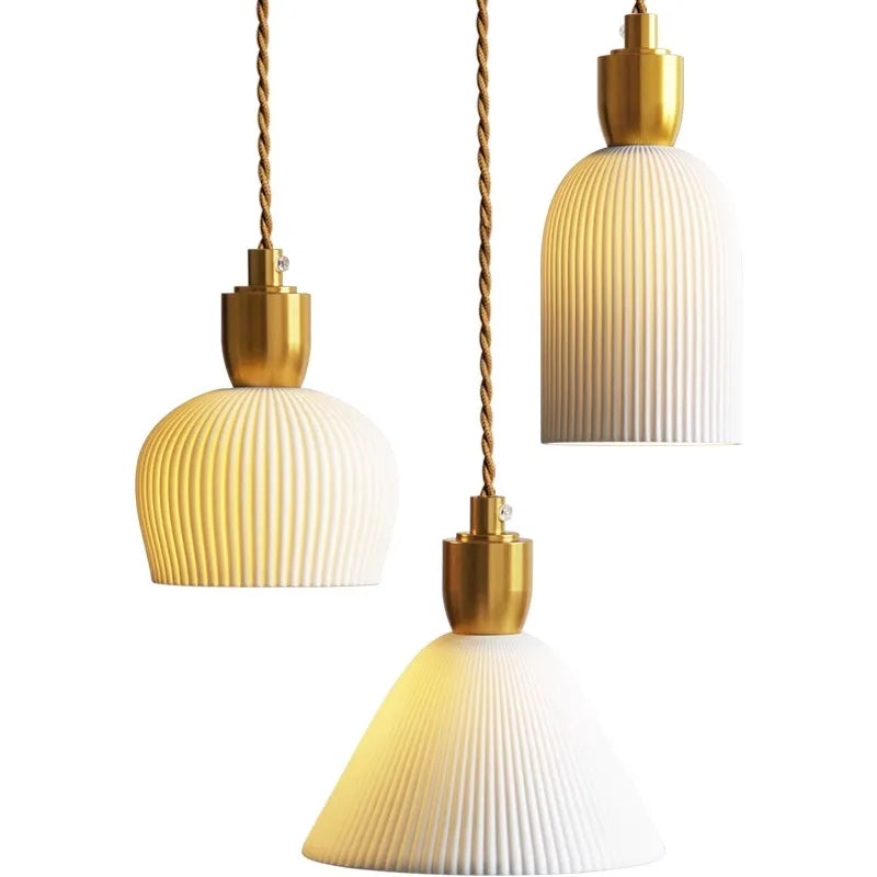 Ceramic pendant light