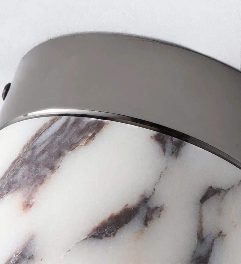 Alabaster stone nordic sconce
