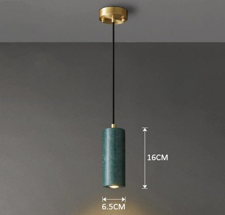 Lámpara colgante de mármol real