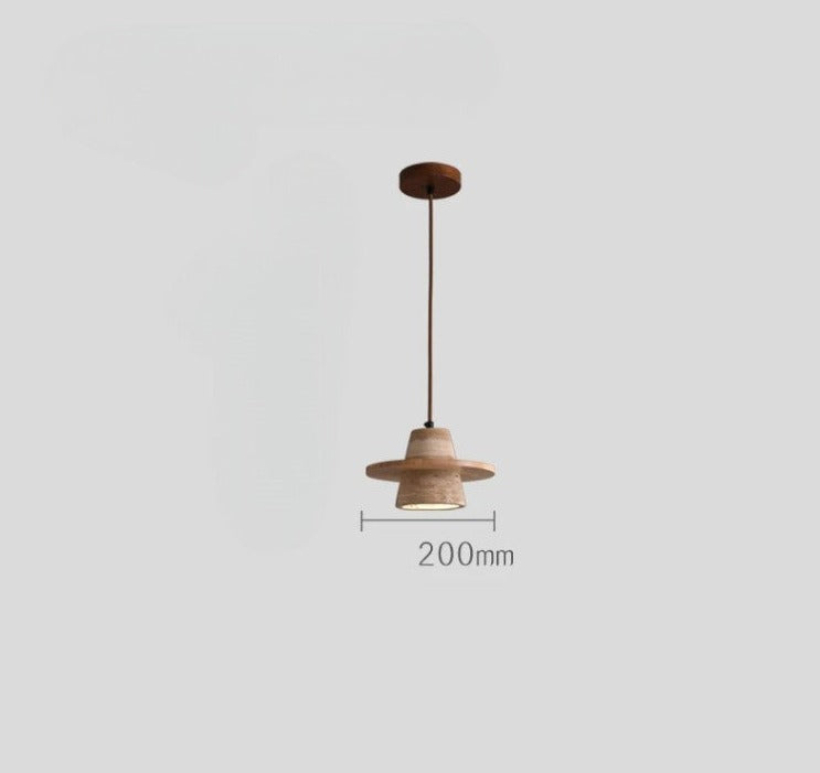 LUXE Travertijn stenen LED hanglamp