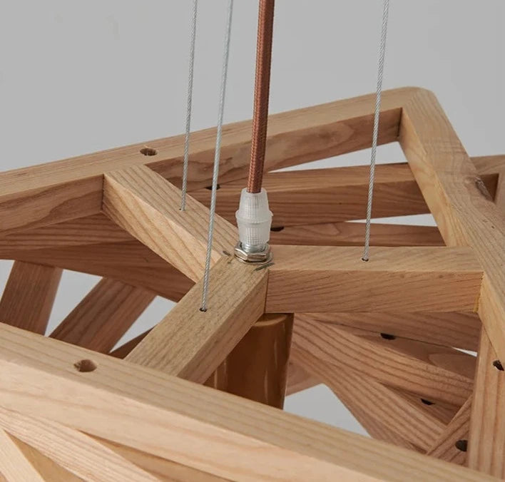 Lámpara colgante de diseño artístico Wabi sabi