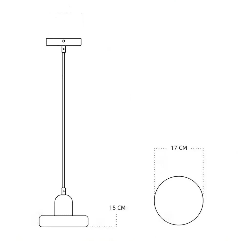 Suspension en verre LUXEY design danois pour la chambre à coucher