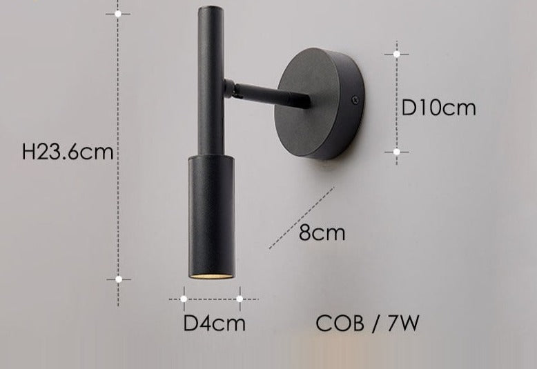 Lampe murale rotative