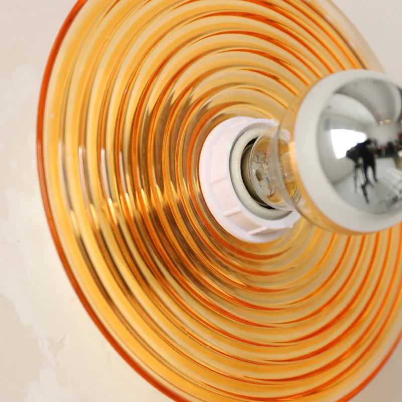 Retro vintage glass wall lamp