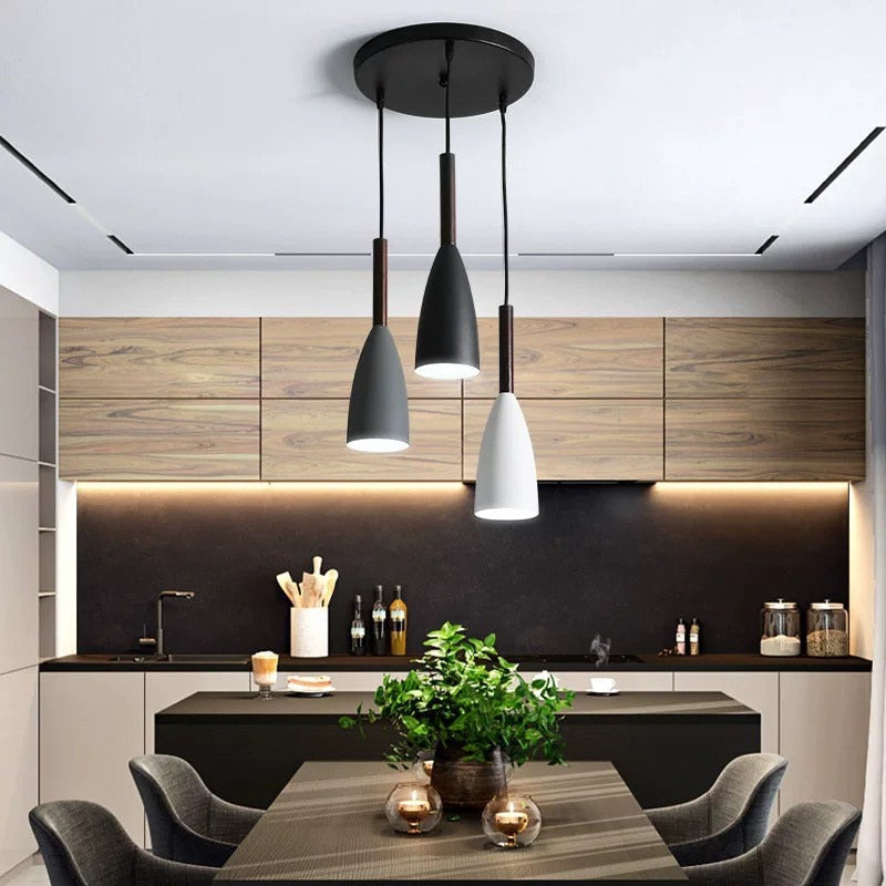 Set Deense Eetkamer Hanglamp