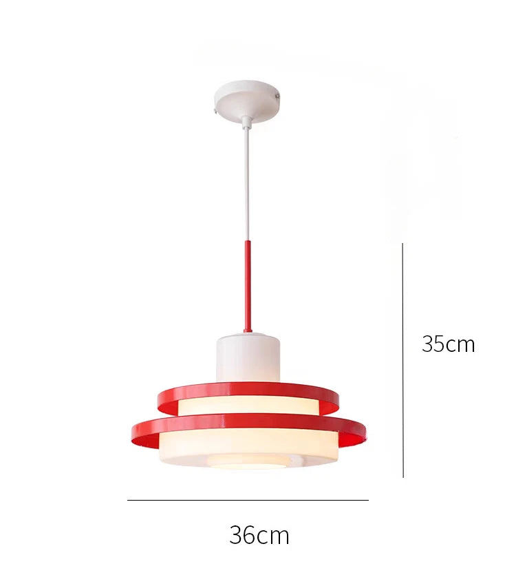 Product dimensions of the Nordic Retro LED Chandelier shown as 36cm wide and 35cm tall, perfect for stylish interiors.