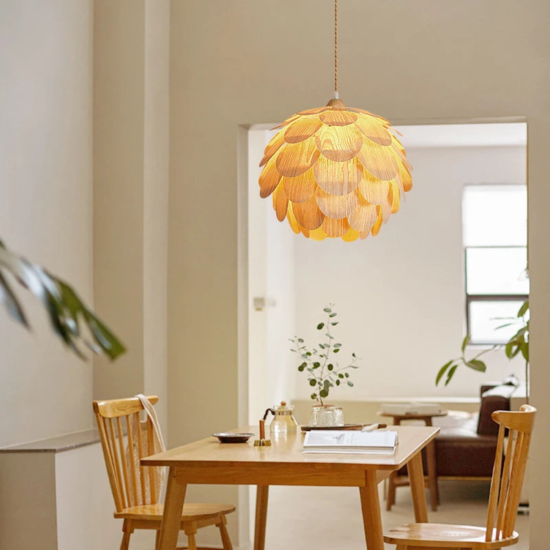 LUXE hanglamp met dennenvruchten