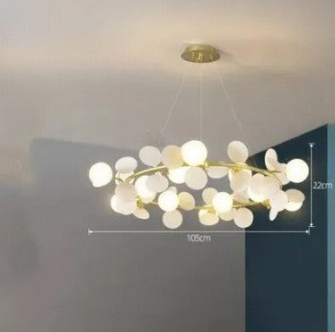 LUXE moderne glazen hanglamp met druivendesign