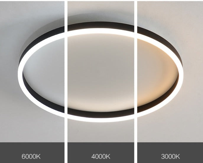 Plafonnier moderne LED de forme ronde