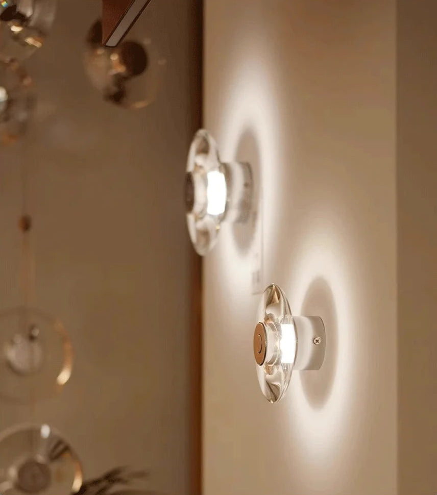 Italian crystal minimalist wall lamp
