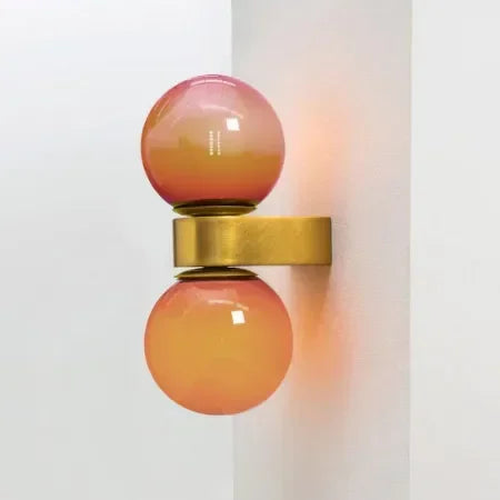 Lámpara de pared con bombillas de cristal nórdico