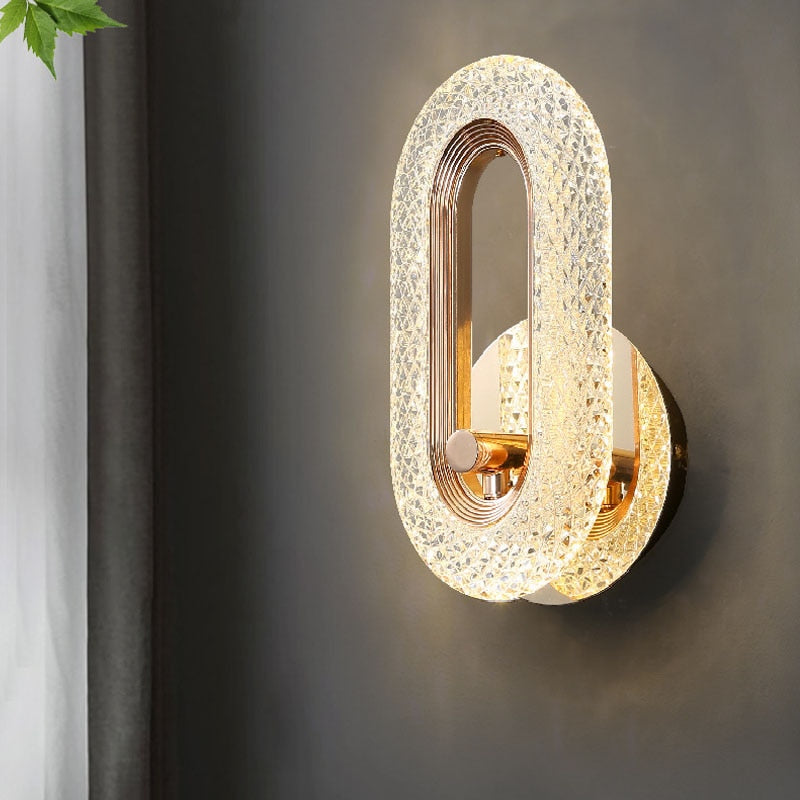 Lampe murale en cristal royal