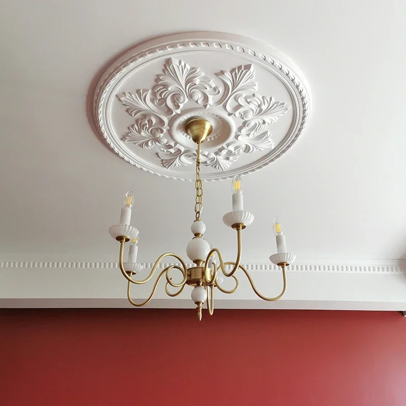 Lampadario a candela in rame