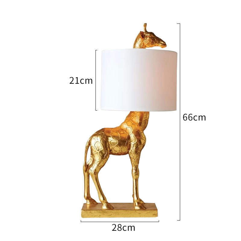Bordslampa med giraffdesign