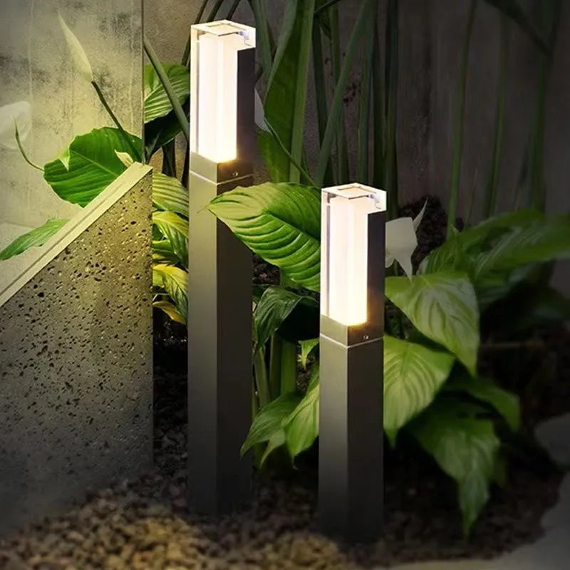 Pilier d'éclairage extérieur pour le jardin