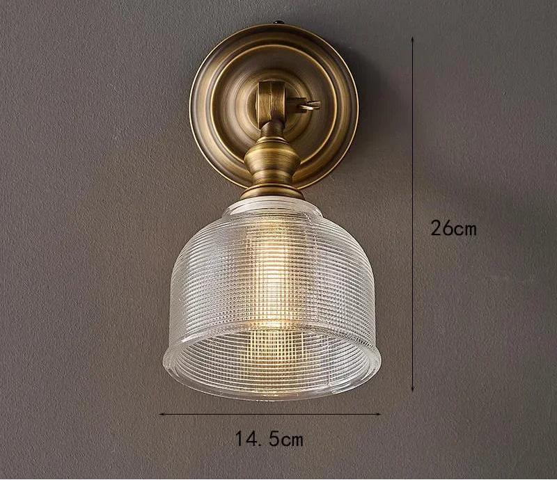 European brass wall light for living room