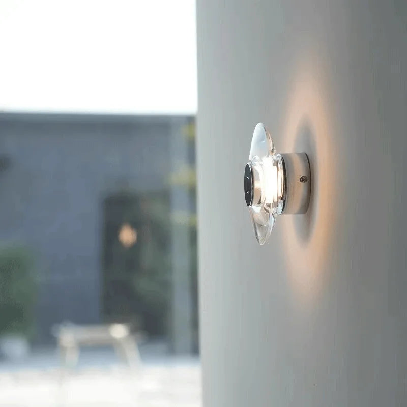 Italian crystal minimalist wall lamp
