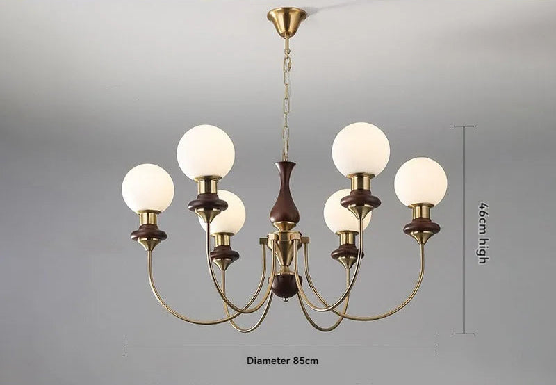 Lustre français classique pour chambre principale