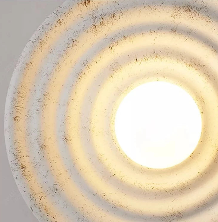 Wabi sabi ronde wandlamp